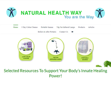 Tablet Screenshot of naturalhealthway.com